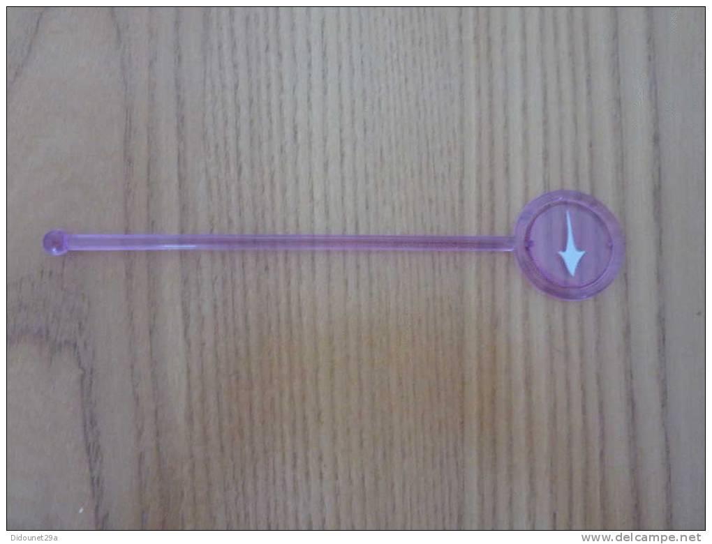 Touilleur "girouette" (mauve, Flamme Blanche) - Swizzle Sticks