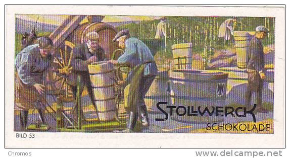 Chromo Stollwerck, Deutscher Rhein, N° 53, Vendages, Weinlese - Stollwerck