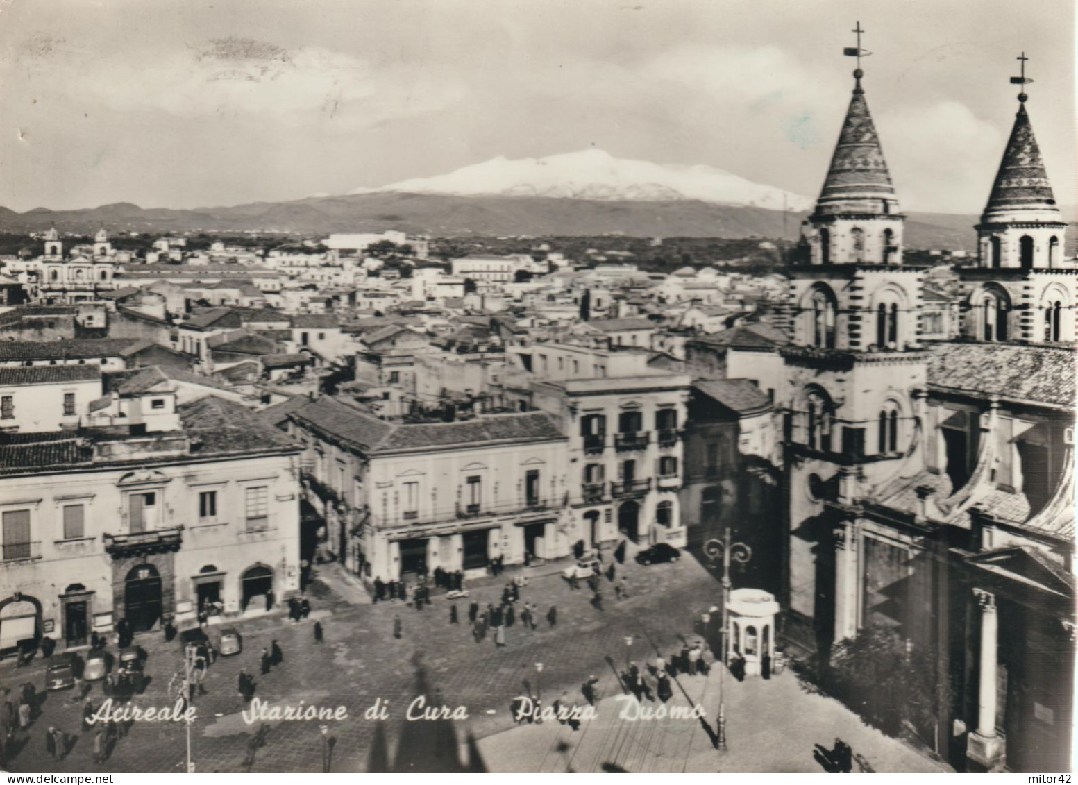 577-Acireale-Catania-Stazione Di Cura-Piazza Duomo-v.1958 X Roma - Acireale