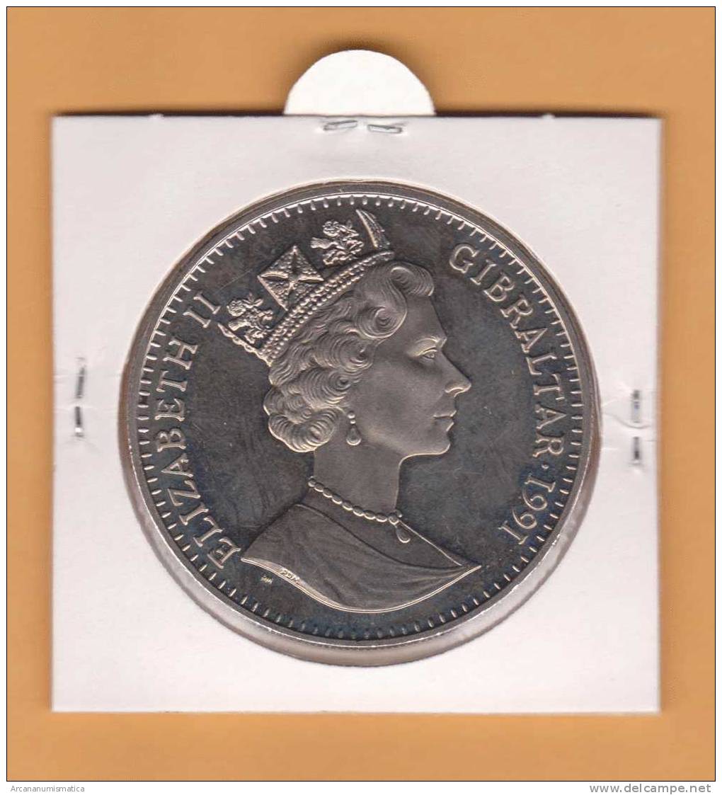 GIBRALTAR   1  CROWN   1.991  PLATA/SILVER   KM#69a    DL-8830 - Gibraltar