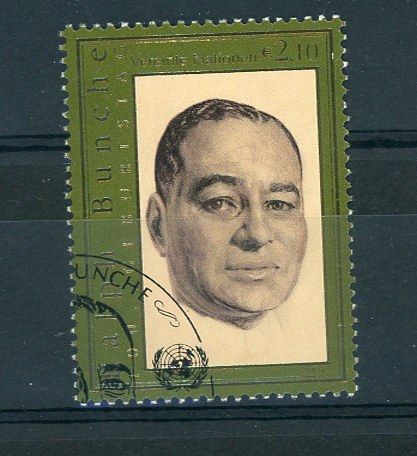 UN - ONU  -  Vienne  -  2003  :    Yv  408  (o)  Ralph Bunche - Oblitérés