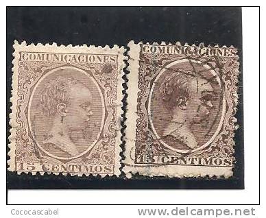 España/Spain-(usado) - Edifil  219-19a (o). - Abarten & Kuriositäten