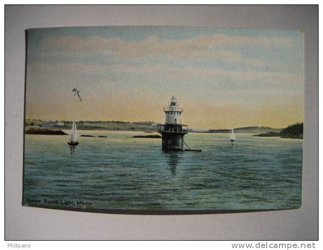 Light House        Goose Rocks Light Maine   190 Circa 1907 - Sonstige & Ohne Zuordnung