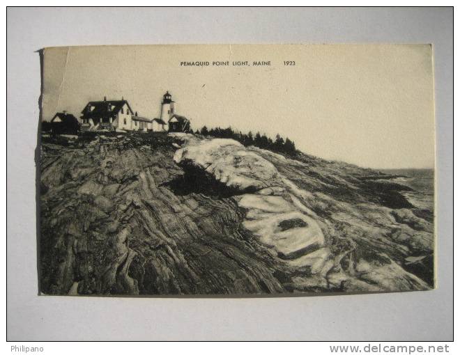 Light House          Pemaquid Point Light Me  1951 Cancel - Autres & Non Classés