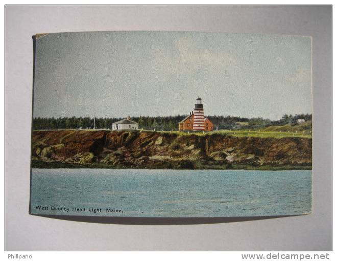 Light House   West Quoddy Head Light Me     Circa 1907 - Autres & Non Classés