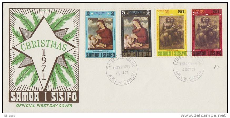 Samoa-1971 Christmas FDC - Samoa (Staat)