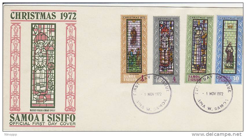 Samoa-1972 Christmas FDC - Samoa (Staat)