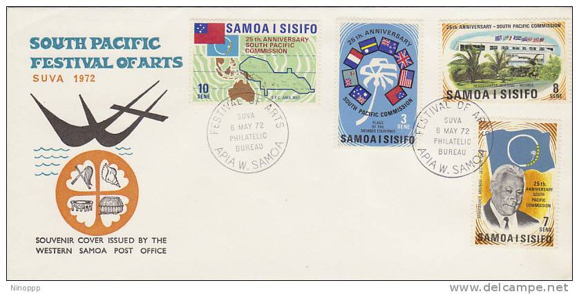 Samoa-1972 South Pacific Festival Of Arts FDC - Samoa (Staat)