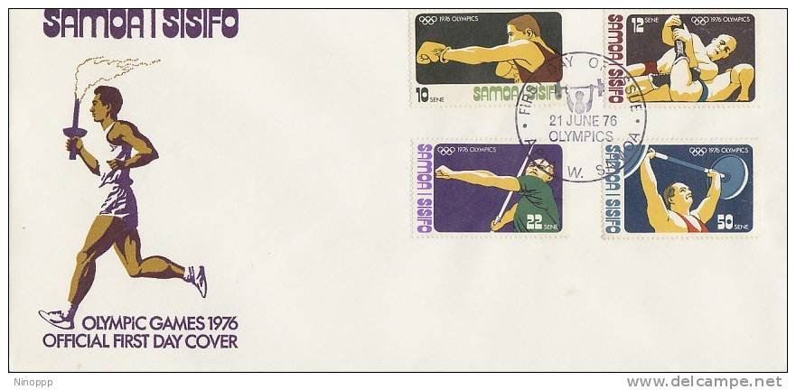 Samoa-1976 Montreal Olympic Games FDC - Samoa