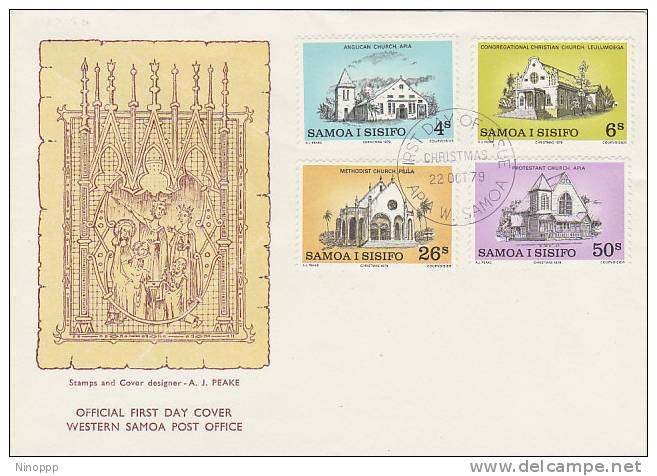 Samoa-1979 Christmas ,Official    FDC - Samoa