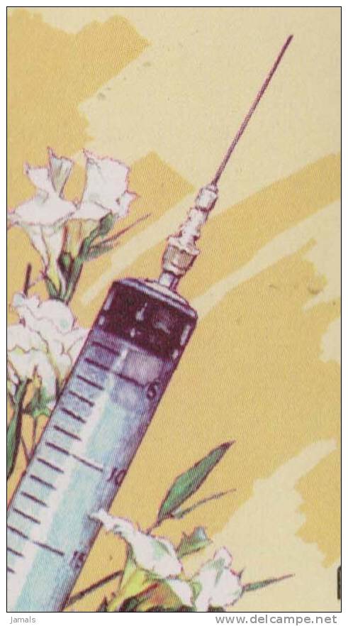 Syringe, Test Tube, Candle, Medical University, Health, Disease, MS On FDC, Bangladesh - Bangladesch
