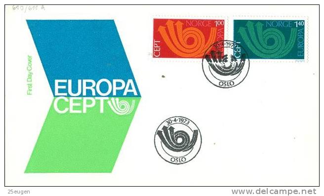 NORWAY  1973 EUROPA CEPT FDC - 1973