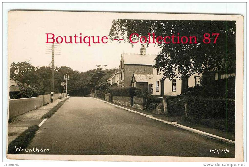 SUFFOLK  ENGLAND - WRENTHAM - REAL PHOTOGRAPH POSTCARD - ROYAUME UNI - DOS VISIBLE - Andere & Zonder Classificatie