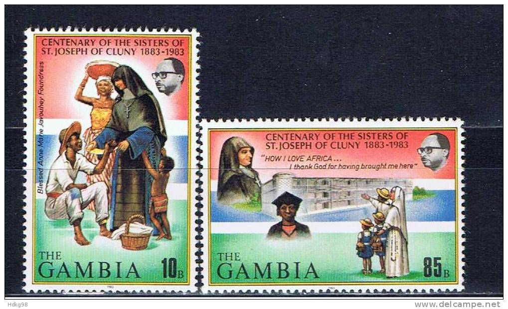 WAG+ Gambia 1983 Mi 461-62 Mnh Schwestern Des Hl. Josef Von Cluny - Gambie (1965-...)
