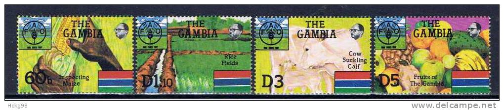 WAG Gambia 1985 Mi 583-90 Mnh 40 Jahre UN - Gambia (1965-...)