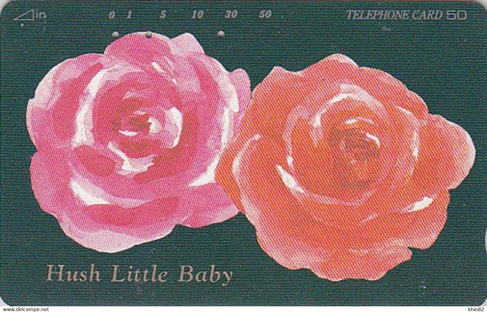 Télécarte JAPON / 110-97389 - FLEUR ROSE / Hush Little Baby - FLOWER JAPAN Free Phonecard - Blume Telefonkarte  - 552 - Fleurs