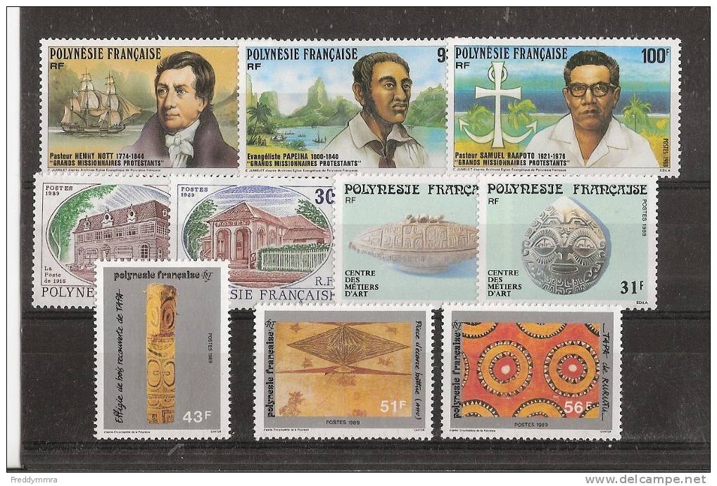 Polynésie Fr:  318/ 320 + 322/ 325 + 328/ 330 ** - Unused Stamps