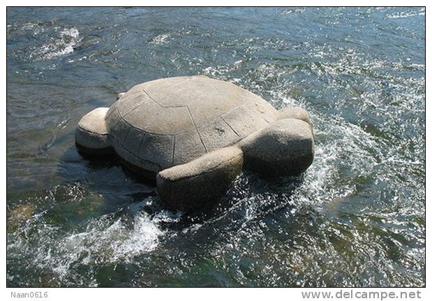 Stone Turtle ,   Postal Stationery -Articles Postaux -Postsache F (W13-01) - Turtles