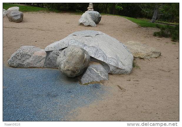 Stone Turtle ,   Postal Stationery -Articles Postaux -Postsache F (W13-07) - Turtles