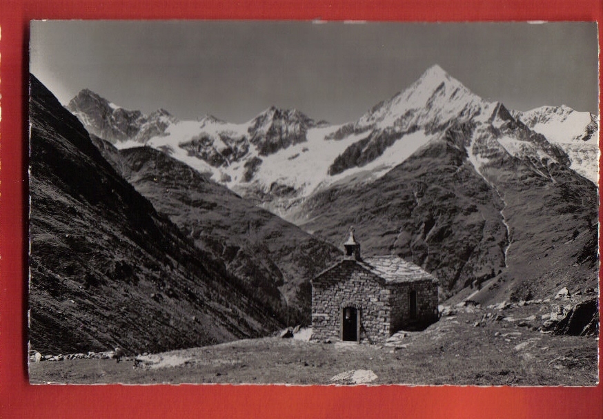 M591 Kapelle Täschalp Ob Täsch,Chapelle,Zinal Rothorn,Schallihorn,Weisshorn,Bieshorn.Non Circulé. Gyger 5197 - Täsch