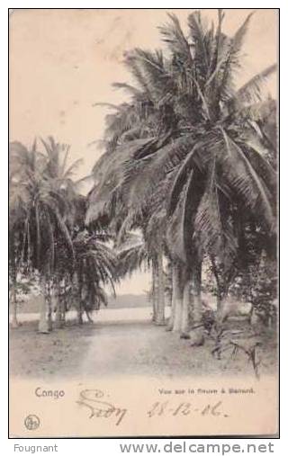 CONGO:Belge:BANANA:Vue Sur Le Fleuve.1906.Timbre N°19 Oblitéré 29-12-1906,Arrivée TERMONDE 4-fevr.07. - Kinshasa - Leopoldville (Leopoldstadt)