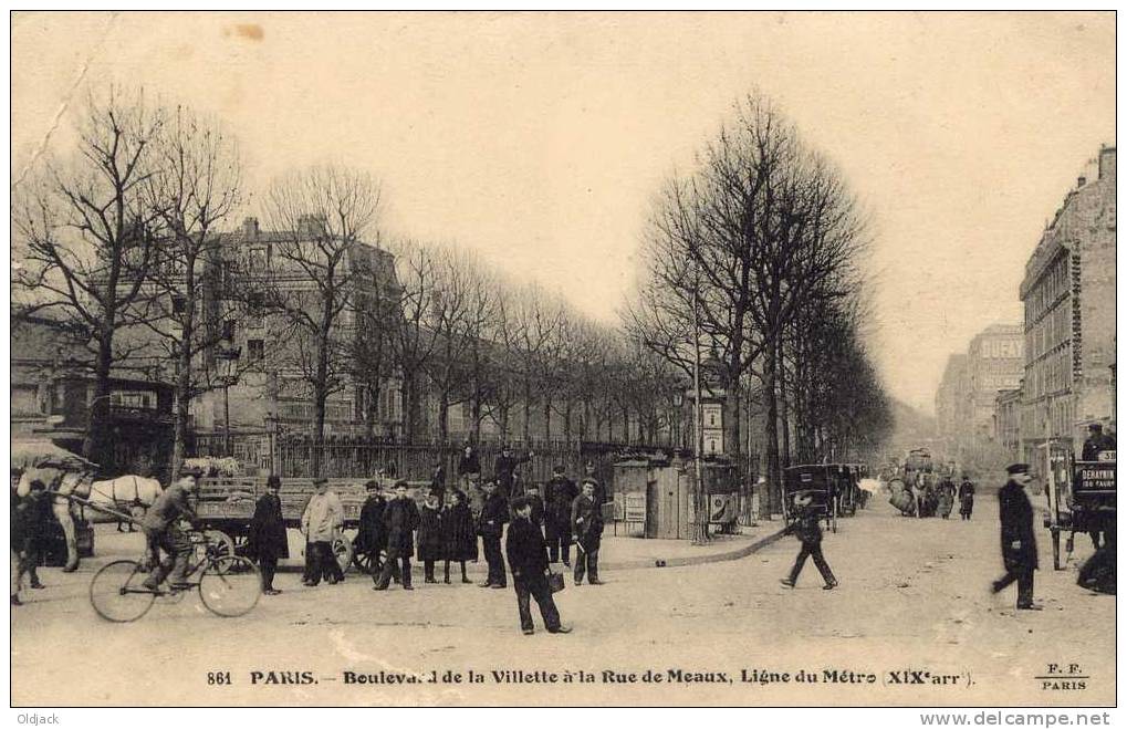 Boulevard De La Villette à La Rue De Meaux Ligne De Métro - Paris (14)