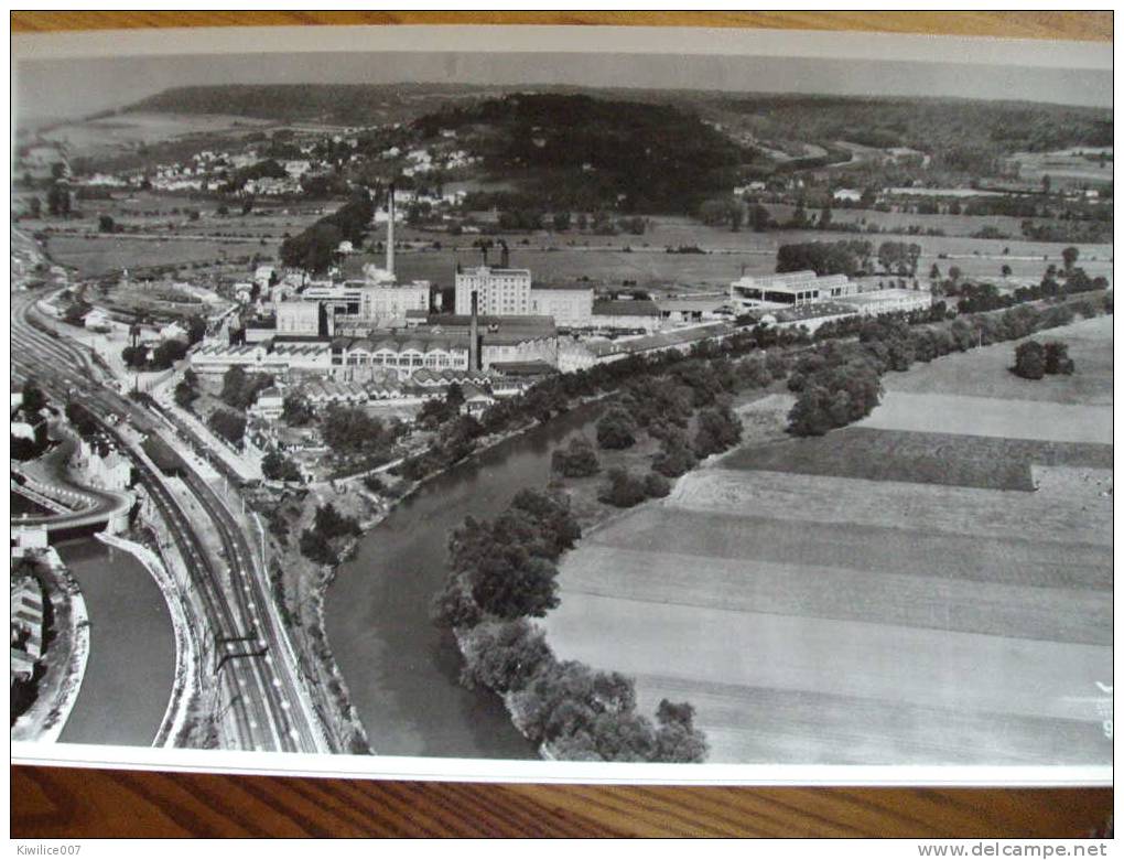 LA BRASSERIE BIERE  DE CHAMPIGNEULLES    1958 Photographie Aérienne Lapie 92  GD FORMAT  27  * 45 Cm - Lieux