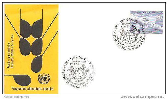 46608) ONU - Ginevra 114 - 1983 World Food Con Un Valore + Annullo - FDC