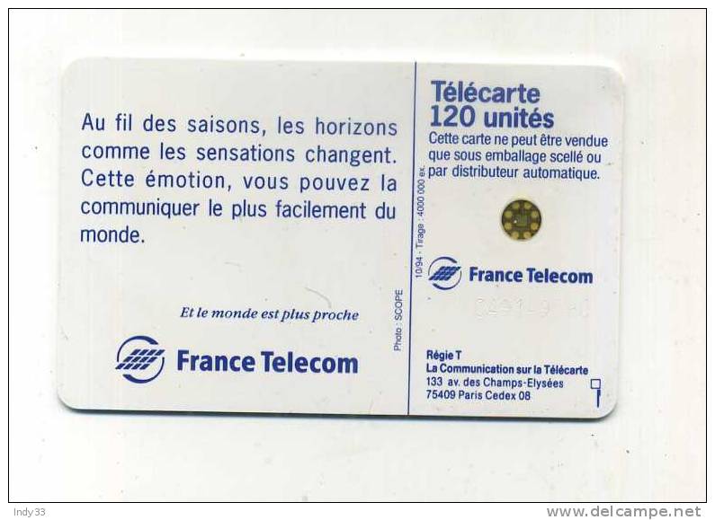 - TELECARTE FRANCE . AU FIL DES SAISONS ... 1994 - Saisons