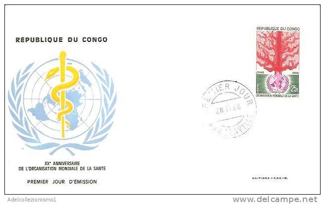 46618)lettera F.d.c. Rep. Del Congo Con Un Valore + Annullo - FDC