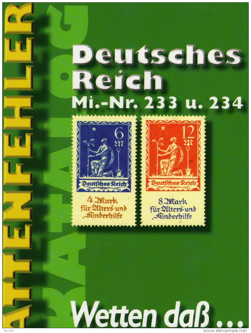 Schantl Reichspost Plattenfehler Katalog 1.Auflage DR 233/234 Neu 15€ Spezial - Katalog New Catalogue From Old Germany - Deutschland