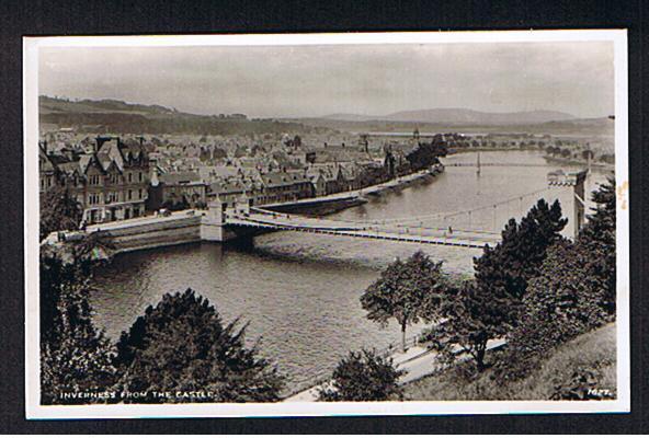 RB 570 -  J.B. White Real Photo Postcard -  Inverness  From The Castle Scotland - Inverness-shire