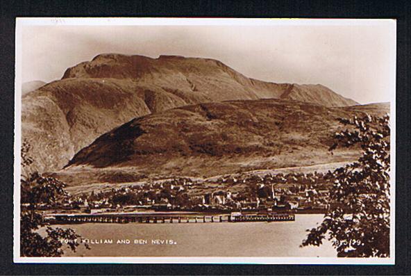RB 570 -  Real Photo Postcard Fort William And Ben Nevis -  Inverness-shire  Scotland - Inverness-shire