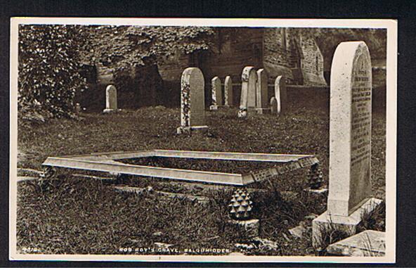 RB 570 -  J.B. White Real Photo Postcard Rob Roy's Grave Balquidder Stirling Scotland - Stirlingshire