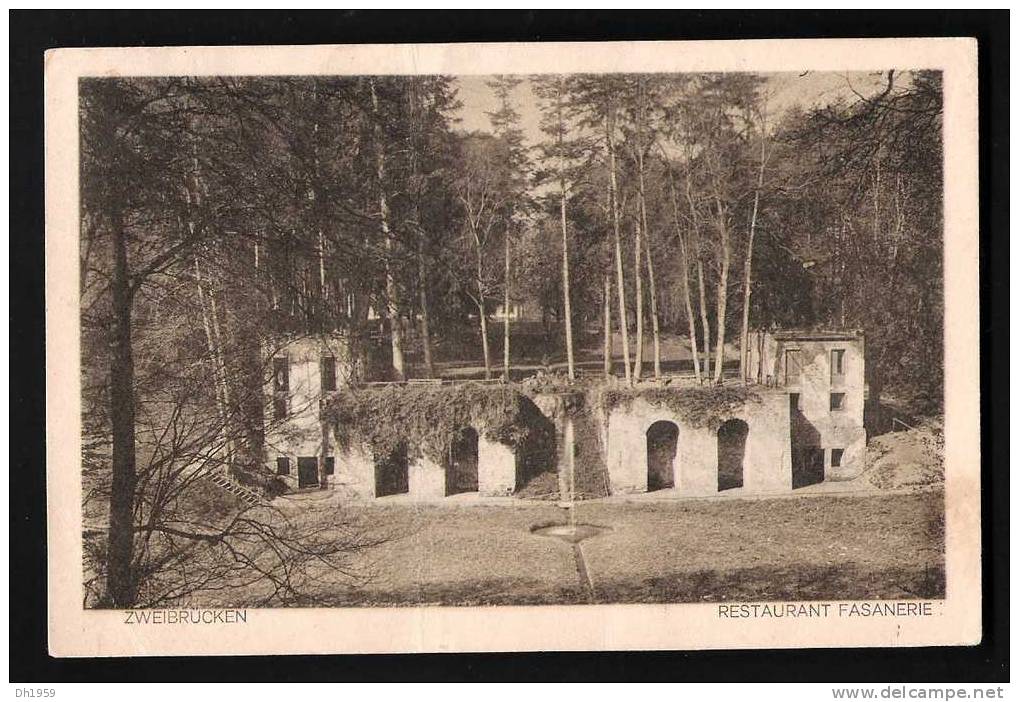 ZWEIBRÜCKEN WALD RESTAURANT FASANERIE INHABER J. WEBER KUR AUFENTHALT NACH BÜHL BADEN - Zweibruecken