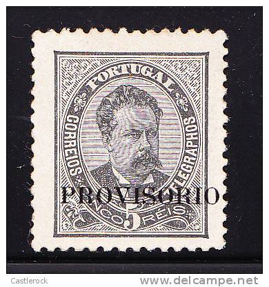 T)1892 PORTUGAL SCN 79,NG,OVERPRINTED IN BLACK,SCV 16 - Used Stamps