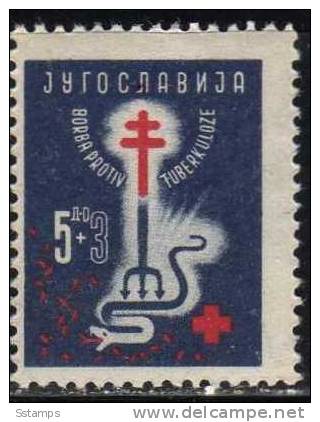 U-33  JUGOSLAVIA MEDICINA RED CROSS   NEVER HINGED - Nuovi