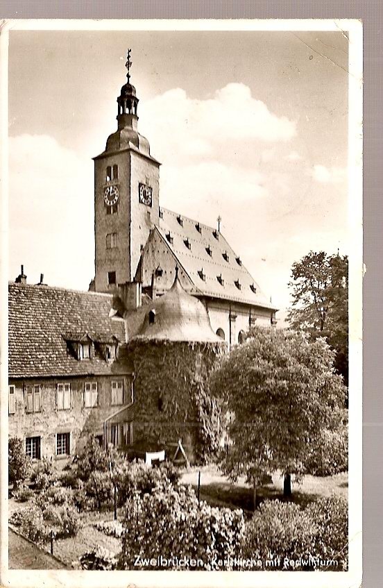 Zweibrucken Karlskirche  - Timbre Décollé Sinon TB - Zweibruecken