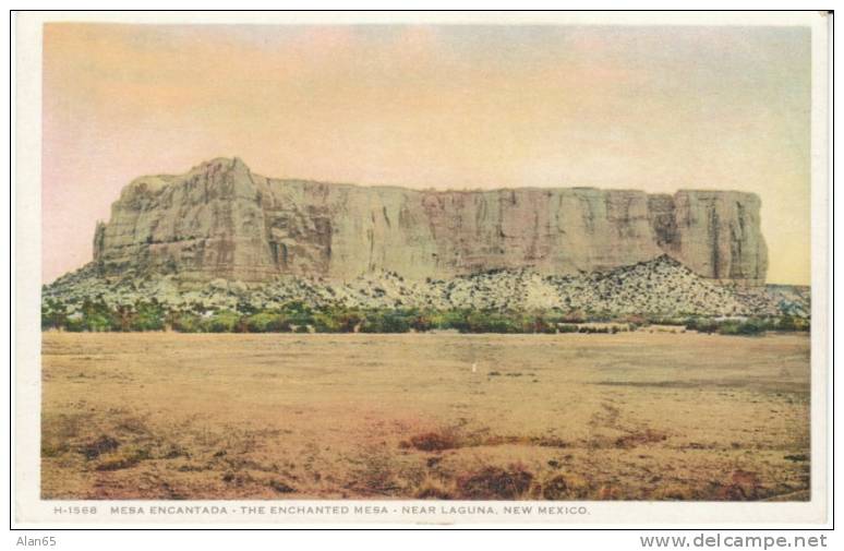Mesa Encantada, Laguna New Mexico NM, Fred Harvey Detroit Publishing C1910s Vintage Postcard - Autres & Non Classés
