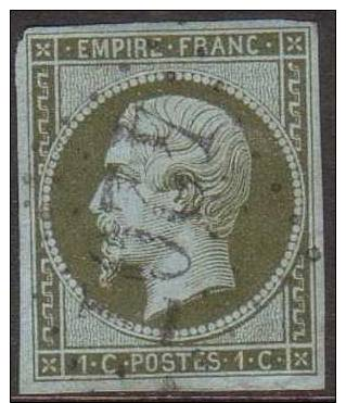 France N° 11 Obl. Oblitération Losange GC Cote : 125.00 €  --- ASPECT TB --- - 1853-1860 Napoléon III