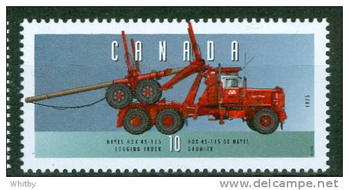 1996 10 Cent Canada  Hayes Logging Truck  #1605n  MNH Full Gum - Nuevos