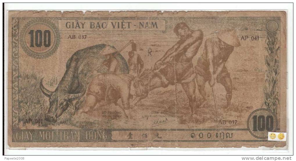 Nord Viet-nam - 100 Dong - 1946 ND - Avec Filigrane - TBE - "Rare" - Viêt-Nam