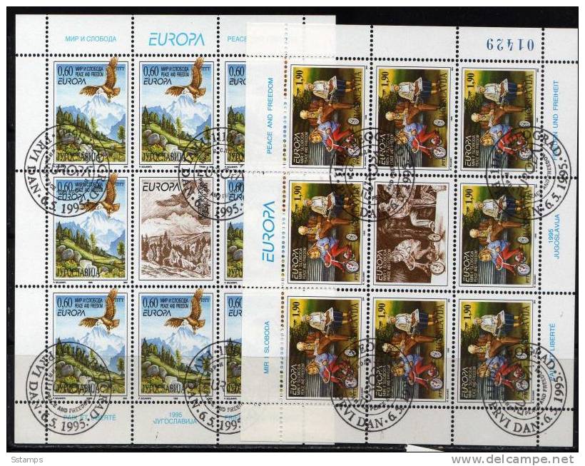 1995     JUGOSLAVIA EUROPA CEPT  1995  USED - Gebraucht