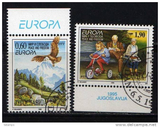 U-35  JUGOSLAVIA EUROPA CEPT  1995  USED - Usados