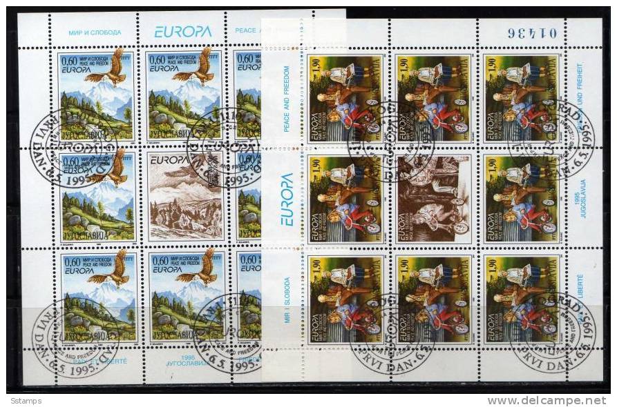 U-35  JUGOSLAVIA EUROPA CEPT  1995  USED - Used Stamps