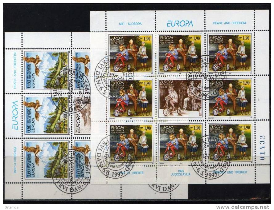 U-35  JUGOSLAVIA EUROPA CEPT  1995  USED - Used Stamps