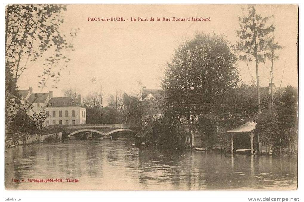 EURE 27.PACY SUR EURE.LE PONT DE LA RUE ISAMBARD - Pacy-sur-Eure