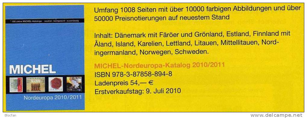 Südost Und Nord Europa 2010/11 Briefmarken Katalog Neu 108€ Band 4+5 Finnland, Lettland, Litauen, Norwegen, Schweden - Thématiques