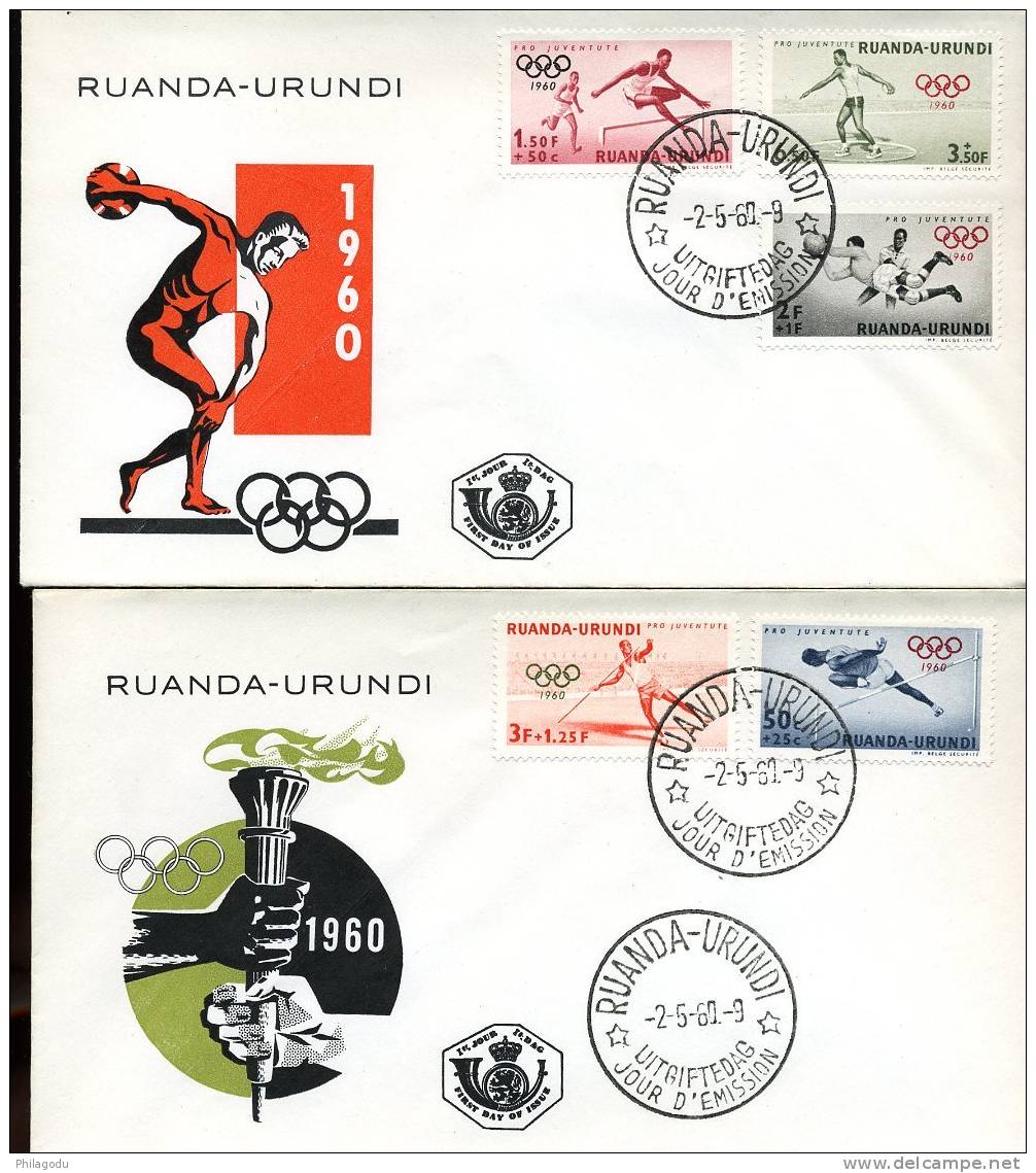 FDC  OLYMPIQUE DE ROME   1960 - Cartas & Documentos