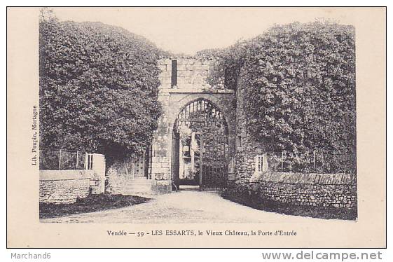 85 VENDEE .LES ESSARTS. LE VIEUX CHATEAU LA PORTE D ENTREE - Les Essarts